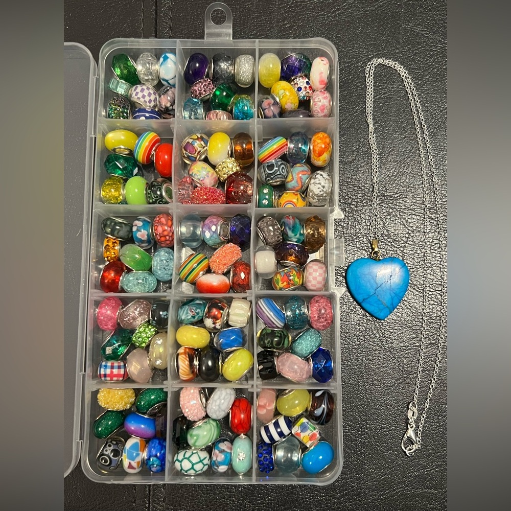 Craft Beads, LARGE EUROPEAN BEADS, Jewelry Supplies, loose bulk beads